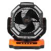 VEVOR Portable Fan Rechargeable 13 inch, Battery Powered Fan with LED Lantern, 4 Speeds Adjustable & 45¬∞/90¬∞Automatic Swivel & Timer