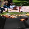 Portable Charcoal Grill - Mini BBQ Grill - Small Table Top Charcoal Grill for Camping, Outdoor Cooking - Foldable Camping Grill for Picnics
