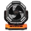 VEVOR Portable Fan Rechargeable 13 inch, Battery Powered Fan with LED Lantern, 4 Speeds Adjustable & 45¬∞/90¬∞Automatic Swivel & Timer