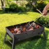 Portable BBQ Grill Foldable Charcoal Grill Lightweight Smoker Grill for Camping Picnics Garden Grilling