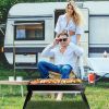 Foldable Charcoal BBQ Grill Stainless Steel Grill Net Easy Setup Portable Tabletop Barbecue Grill for Camping Picnic Outdoor Party Backyard